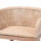 Bali & Pari Papua Modern Bohemian Antique White Washed Rattan and Mahogany Wood Counter Stool 243-13490-ZORO - alternate 8
